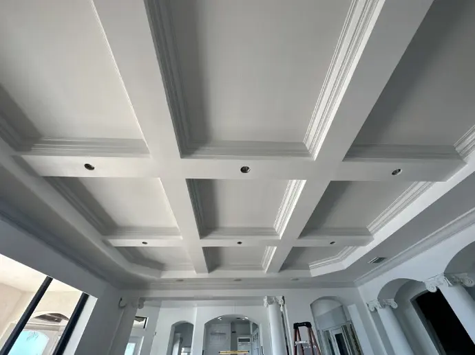 coffered ceiling